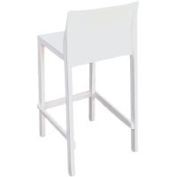 KATE-2346 σκαμπό εξωτερικού χώρου ψηλό technopolymer ΛΕΥΚΟ / 48x47xH65/88